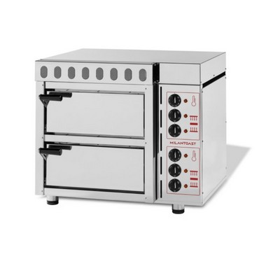 MILANTOAST Pizza oven 2 x (41x41x9) t. 400 c ° - 220-240v 50hz 2